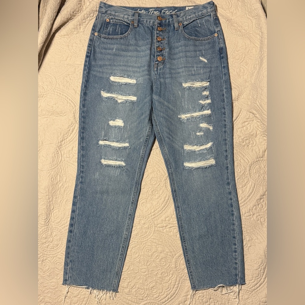 Free People Distressed Jeans